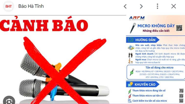 TUYÊN TRUYỀN KHÔNG SẢN XUẤT, XUẤT KHẨU, KINH DOANH, SỬ DỤNG MICRO KHÔNG DÂY CÓ TẦN SỐ HOẠT ĐỘNG KHÔNG ĐÚNG QUY ĐỊNH
