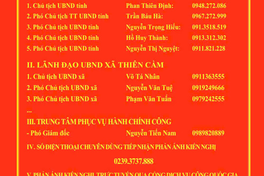 Thông báo công khai địa chỉ tiếp nhận phản ánh, kiến nghị về thủ tục hành chính 
