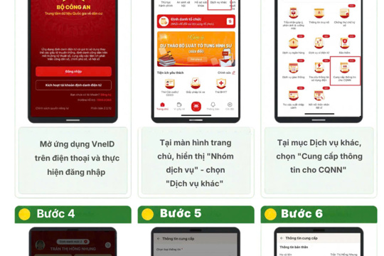 Cục Hành chính tư pháp - Bộ Tư pháp hướng dẫn người dân tích hợp Giấy khai sinh trên ứng dụng VNeID.