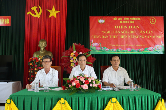 Thiên Cầm tổ chức diễn đàn “Nghe dân nói - hiểu dân cần - cùng dân thực hiện nếp sống văn minh”