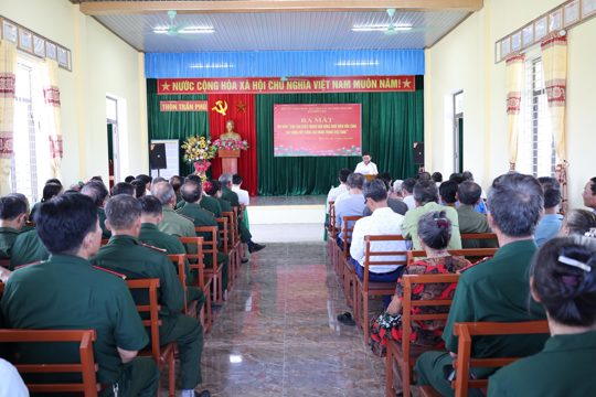 Hội Cựu chiến binh xã Thiên Cầm ra mắt mô hình điểm: "Dân vận khéo trong thực hiện hỏa táng xây dựng nếp sống văn minh trong việc tang". 
