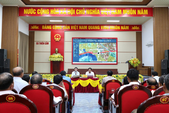 Thiên Cầm tổ chức hội nghị lấy ý kiến góp ý đồ án chung quy hoạch đô thị đến năm 2050.